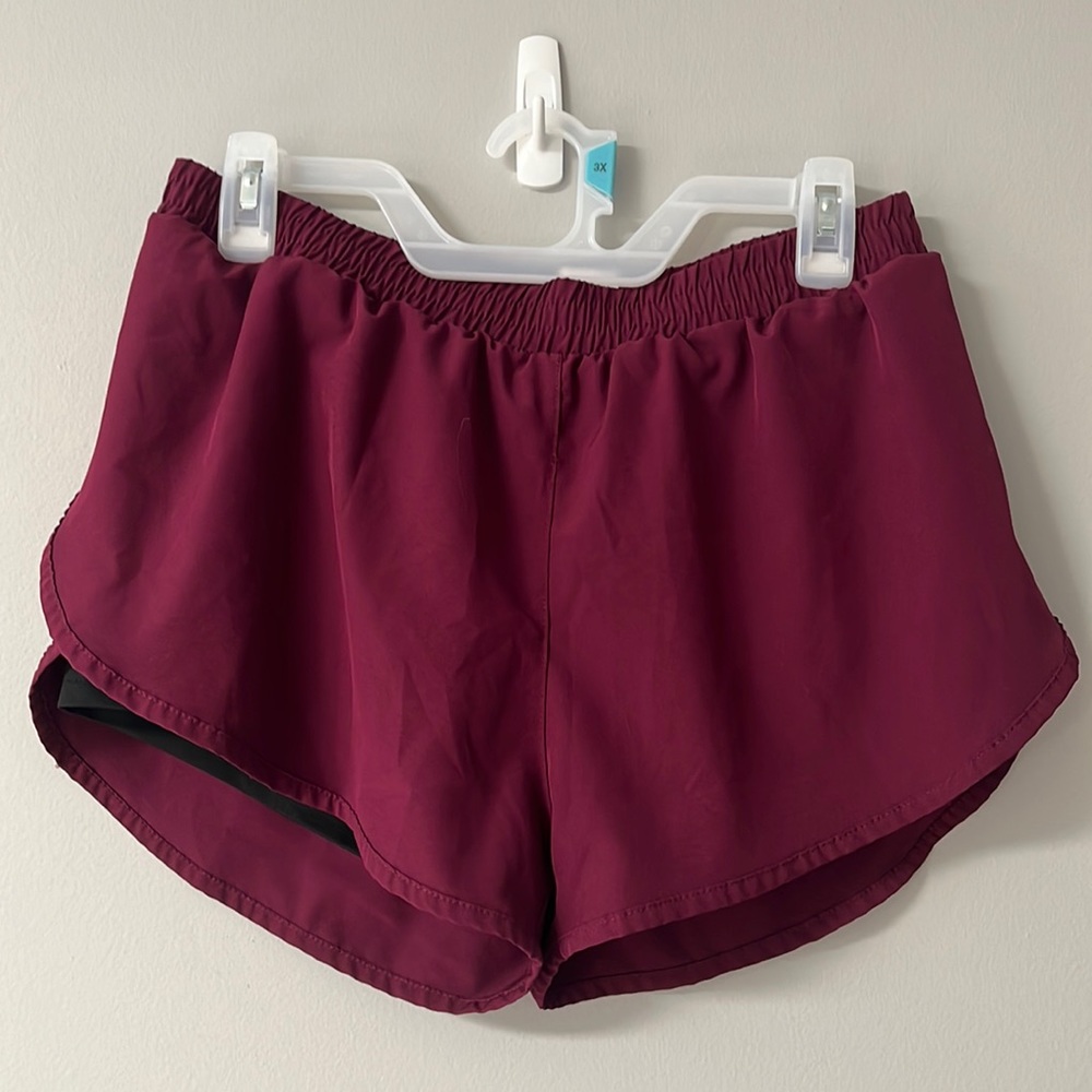 Maroon Shein Shorts